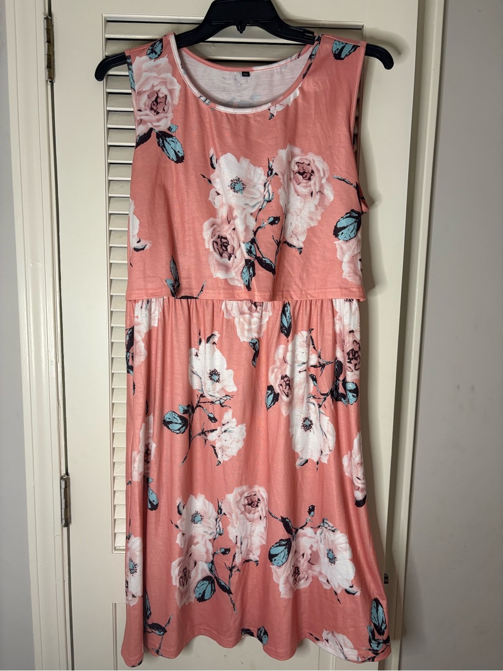 Women’s Floral Sleeveless Nursing Dress - Pink Floral